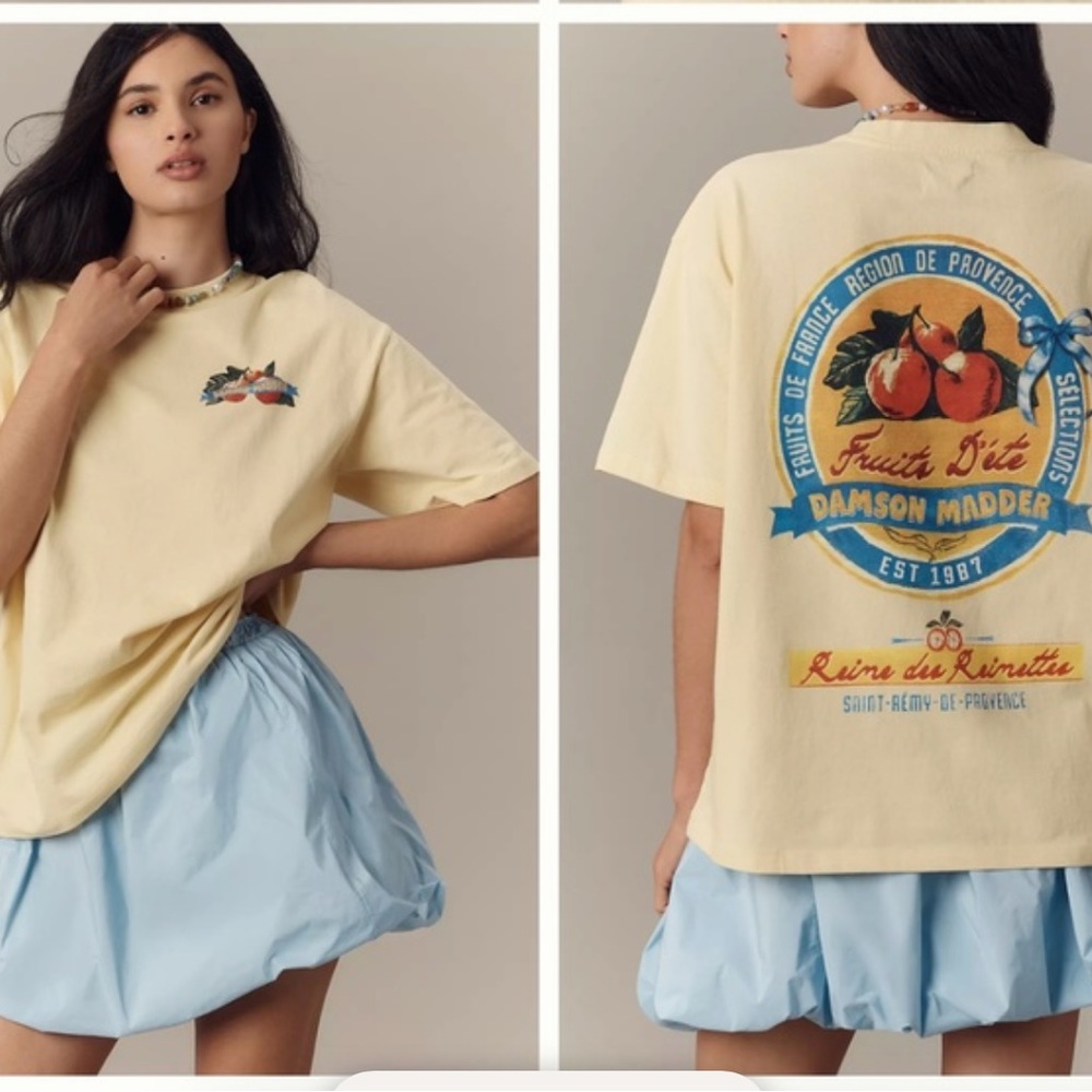 NWT Damson Madder Autumn Apples Graphic Tshirt